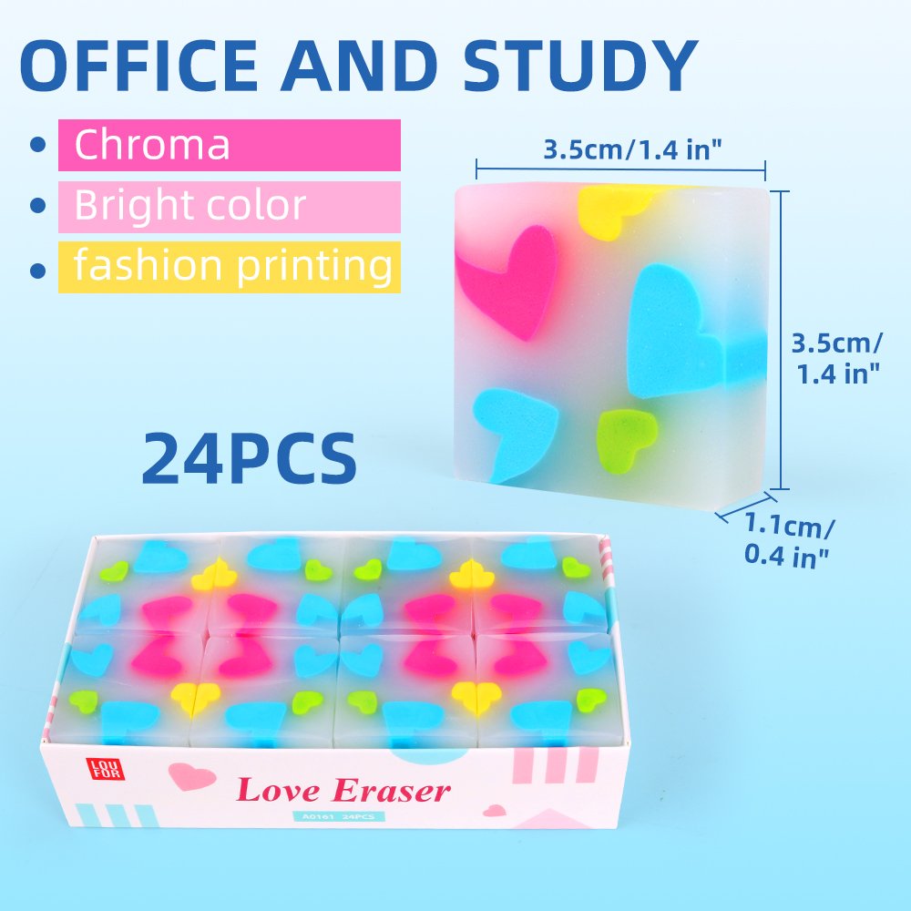 Stationery supply for school Gift Candy Color Eraser Supplies