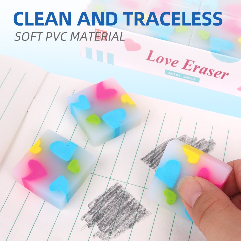 Stationery supply for school Gift Candy Color Eraser Supplies
