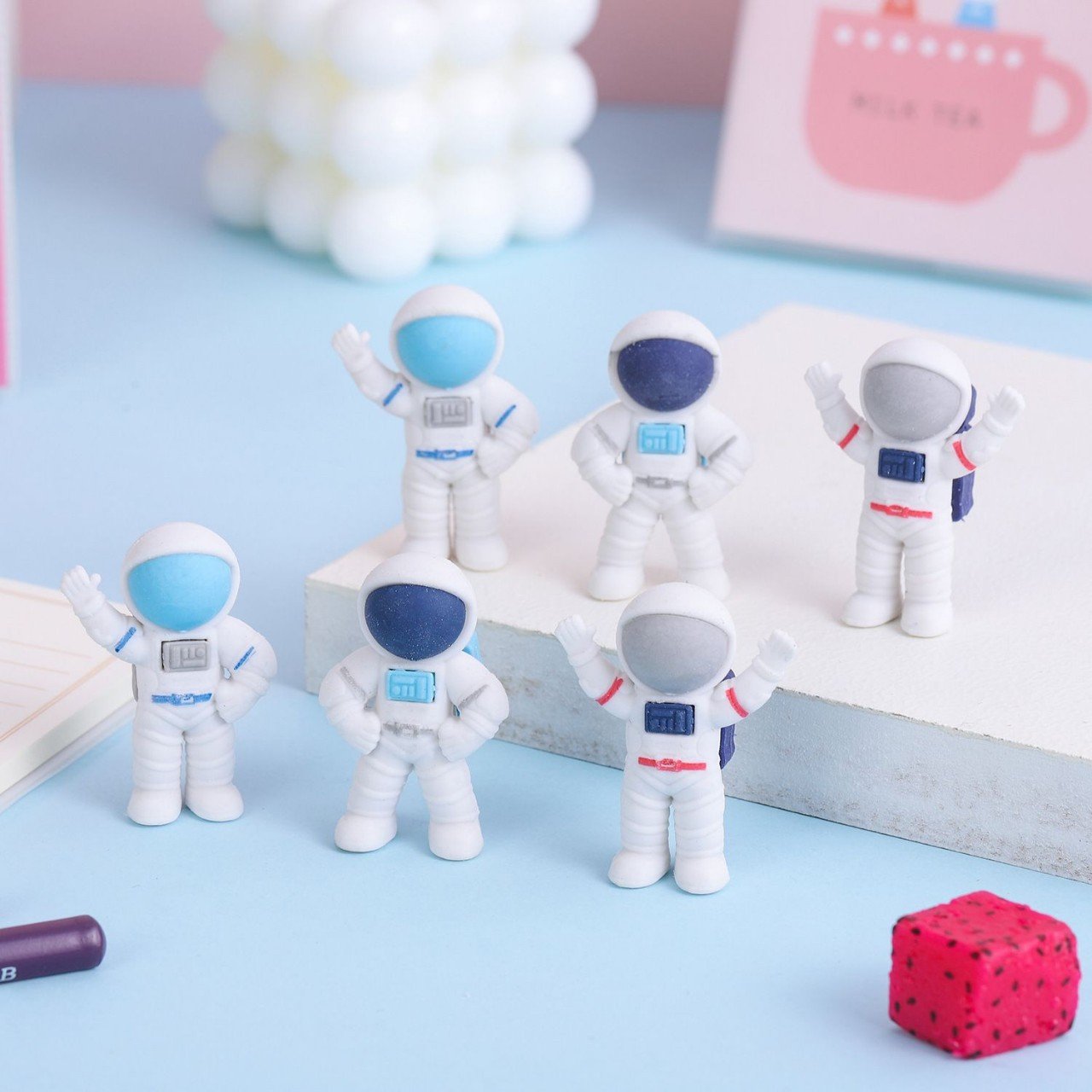 Creative Astronaut Erasers Astronaut Erasers Award Elementary School Students Erasers Clean Without Marks Kindergarten Gift