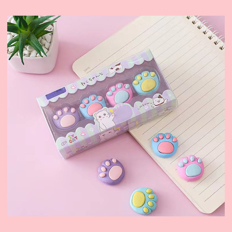 Wholesale creative Pencil erasers School Supplies Children Cute Kawaii 3D Animal Rubber children's Pencil Eraser