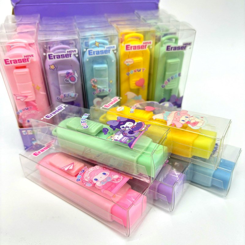 Cute pet cartoon push-pull eraser glue eraser cute eraser student stationery small gift