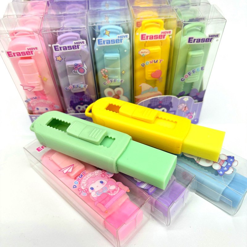 Cute pet cartoon push-pull eraser glue eraser cute eraser student stationery small gift