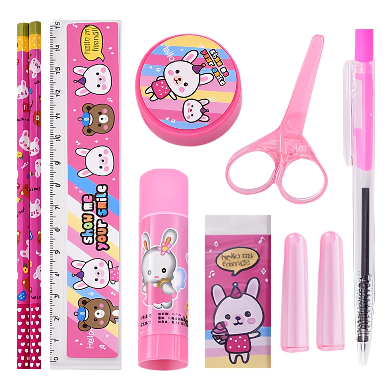10-piece stationery set gift box cartoon children's kindergarten gifts primary stationery set for school prizes supplies