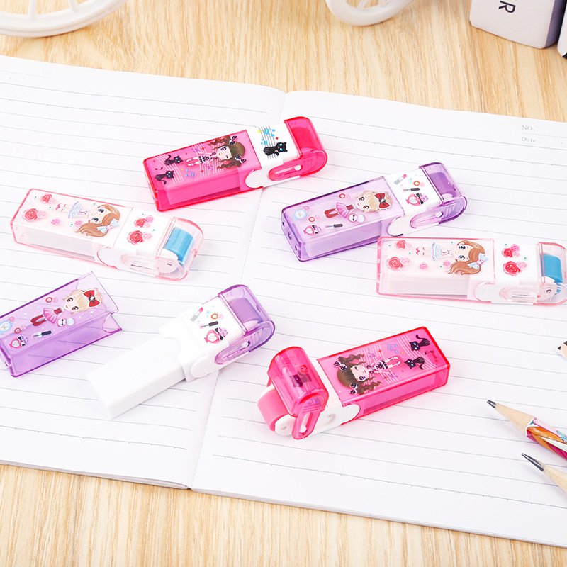 Newest cute eraser, OEM promotional custom shape eraser for office school pencil