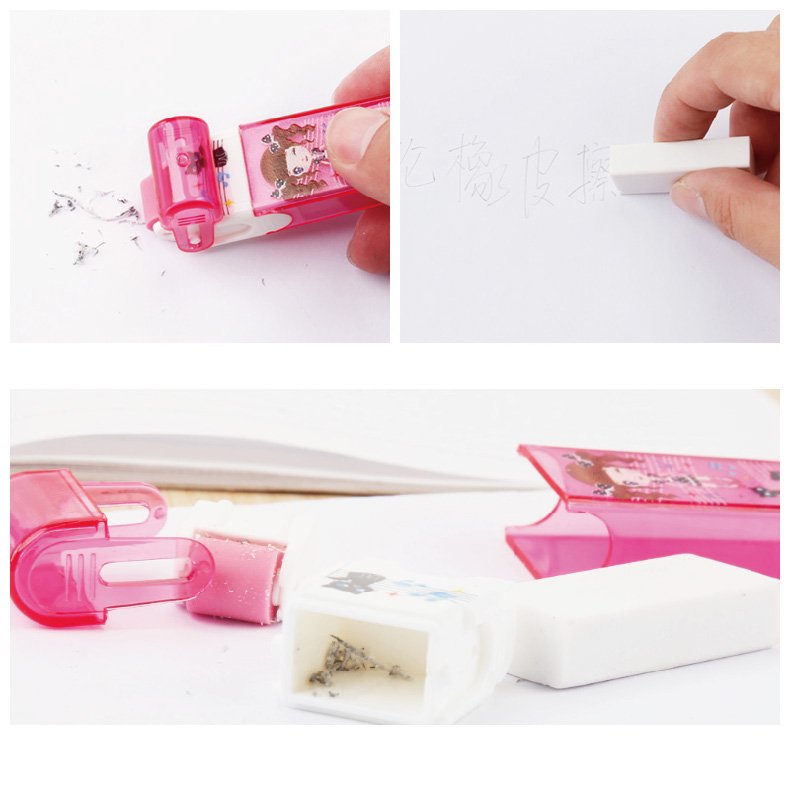 Newest cute eraser, OEM promotional custom shape eraser for office school pencil