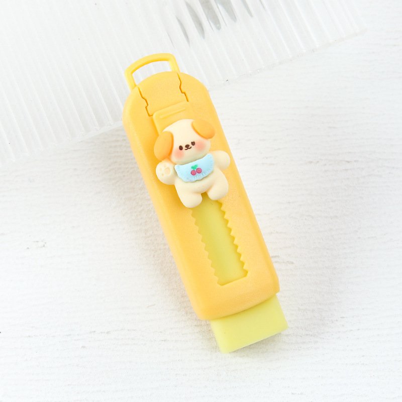 Cute Pencil Eraser School Eraser For Kids Push-pull Type Erasers