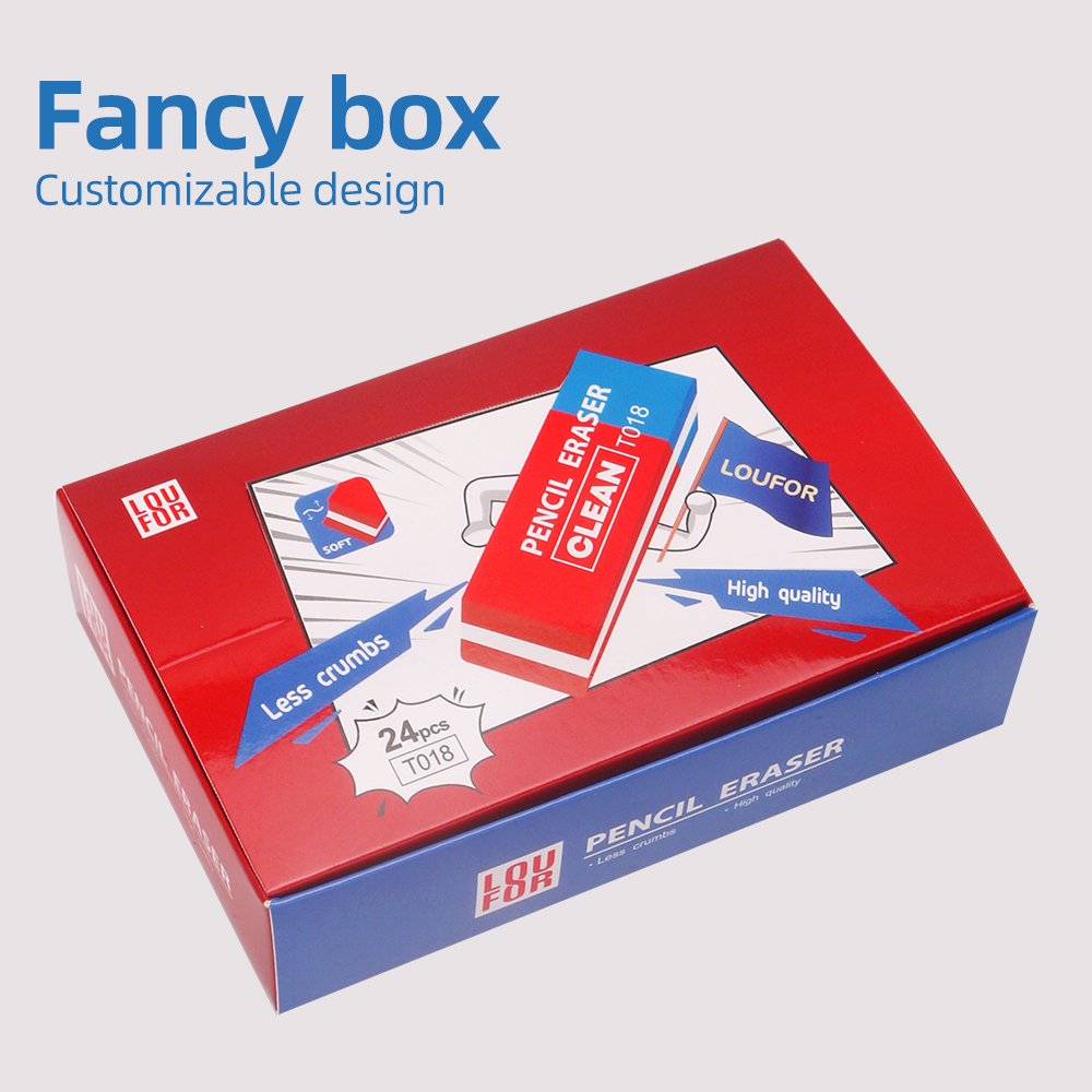 Stationery 2B Eraser Wholesale Small Rectangular Stationery Plastic Children's Pencil TPR Erasers For Pencils