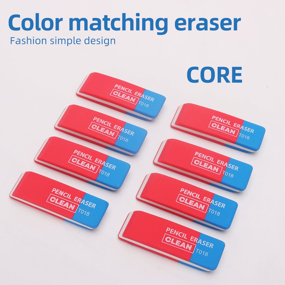 Stationery 2B Eraser Wholesale Small Rectangular Stationery Plastic Children's Pencil TPR Erasers For Pencils