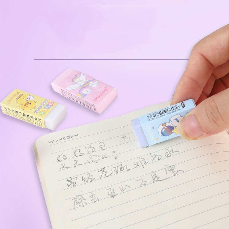 Kawaii cartoon Pencil eraser Children's school supplies 5pcs bag eraser