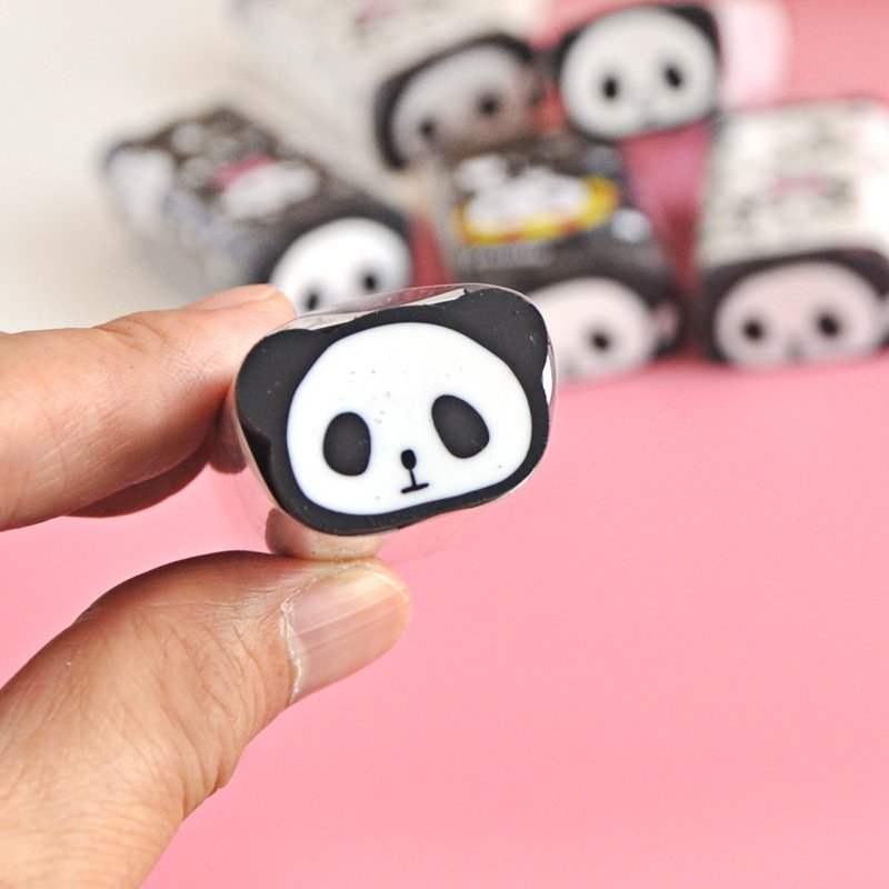 Big cute panda eraser can be cut, children's kindergarten prizes, small gifts are clean and leave no marks. kawaii cute cartoon
