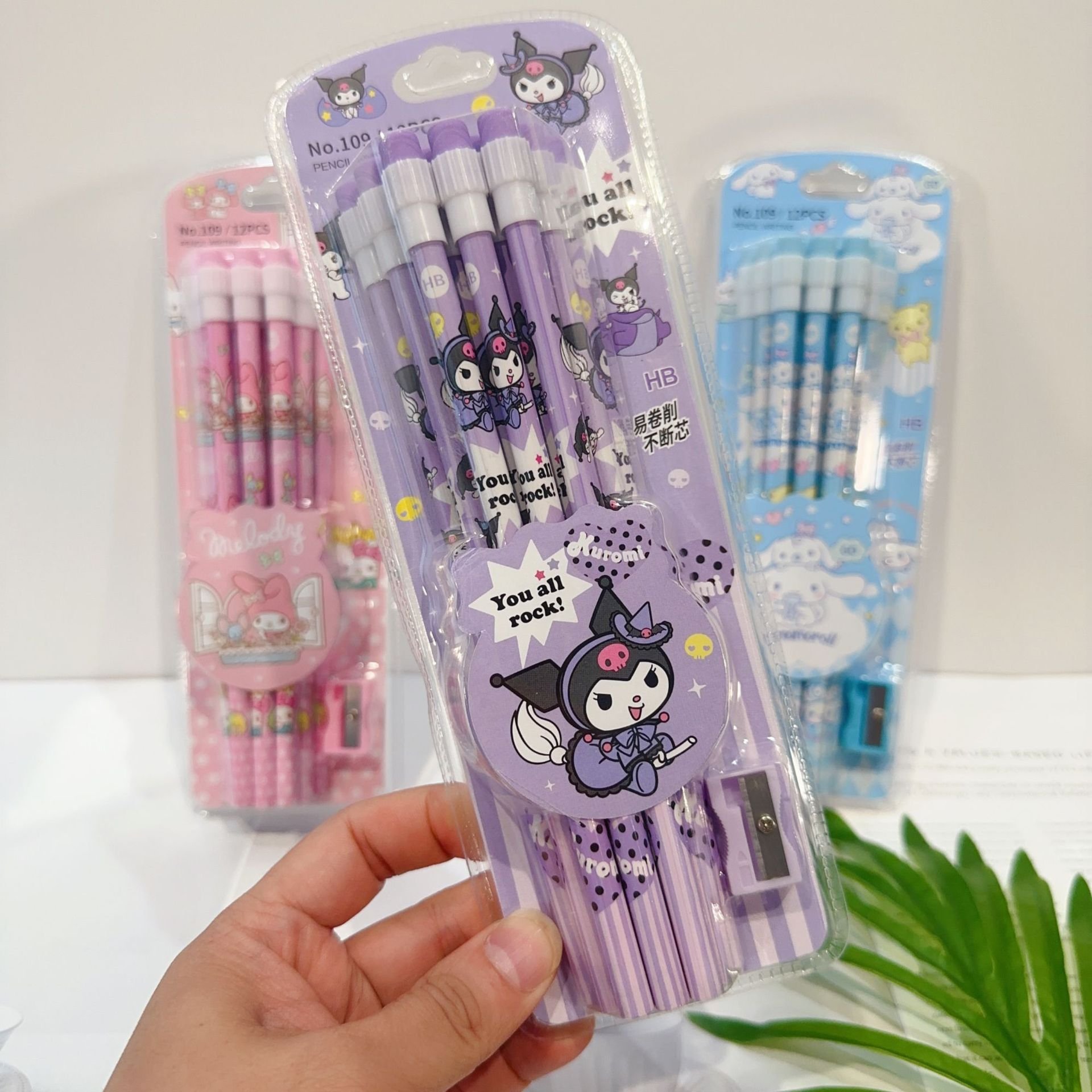 New promotion Cartoon Activity Pencil Lead Set Pencil Set Student study kawaii office supplies 12 Pack Pencil