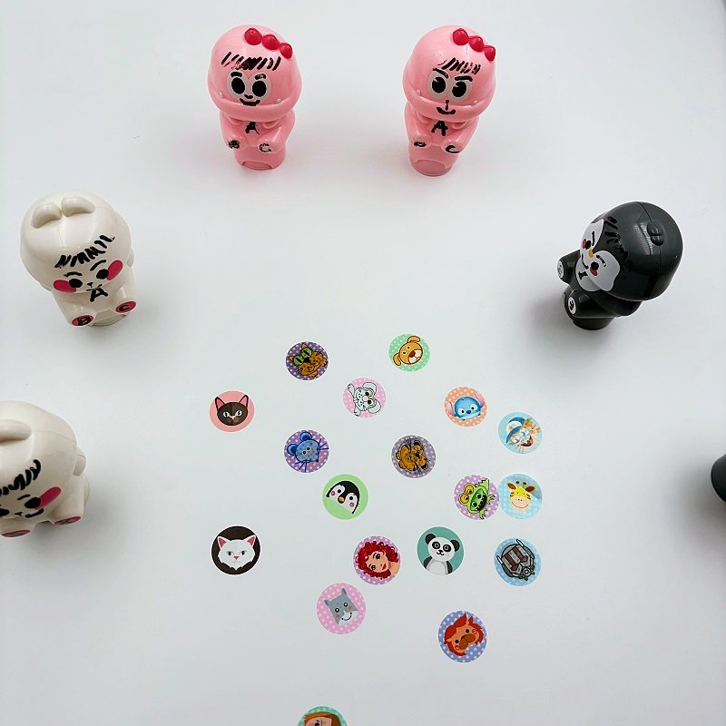 2024 Cute Animal S Magic Seal Stamp Set Waterproof Plastic Educational Children's Gift Toy