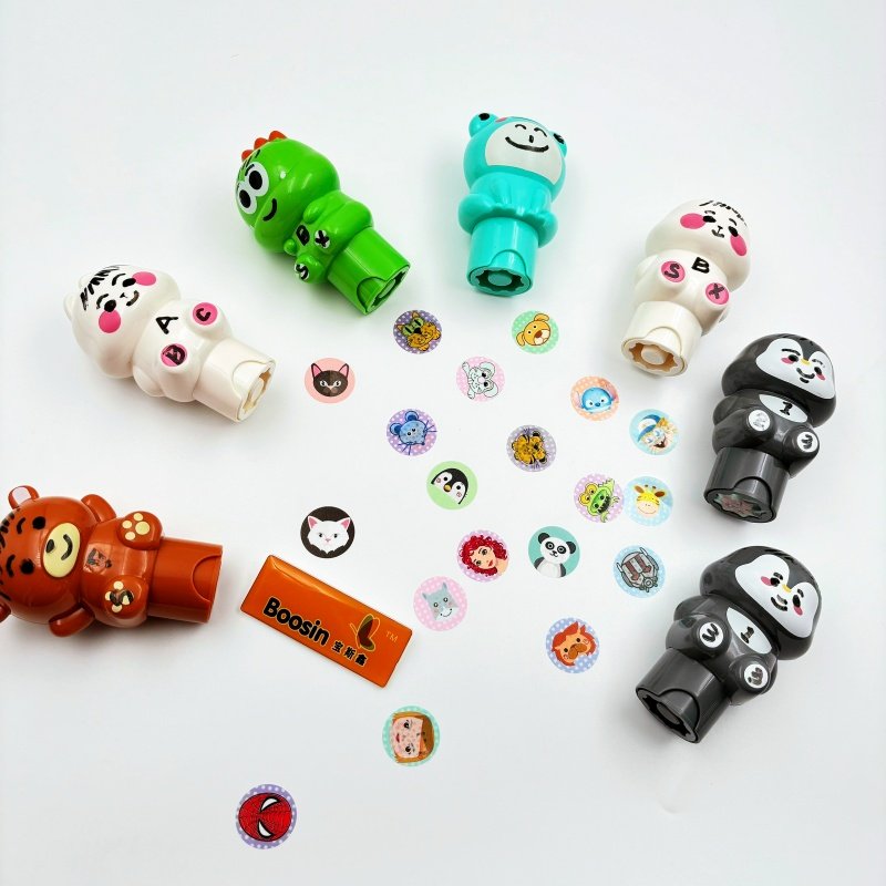 2024 Cute Animal S Magic Seal Stamp Set Waterproof Plastic Educational Children's Gift Toy