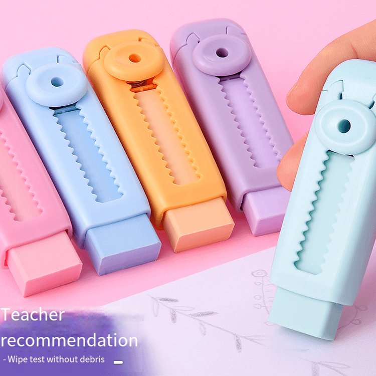 Creative Push-Pull Eraser For Children'S Stationery Retractable Student Pencil Eraser Art Eraser Children'S Learning Supplies