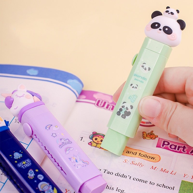 cute stationary items kawaii erasers wholesale high quality cute refill erasable pens cartoon erasers for children pencil