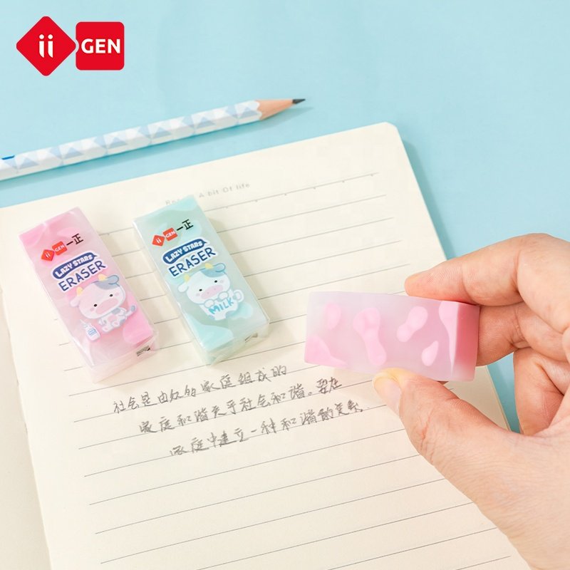 IIGEN cow jelly eraser kawaii novelty cute eraser cartoon animal eraser children's gift