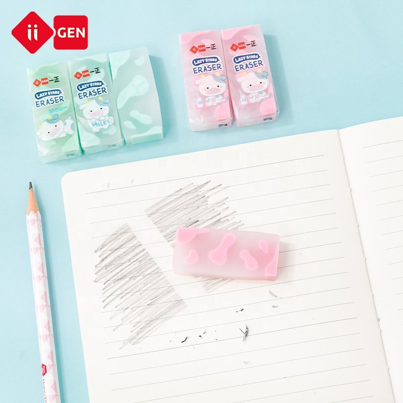 IIGEN cow jelly eraser kawaii novelty cute eraser cartoon animal eraser children's gift