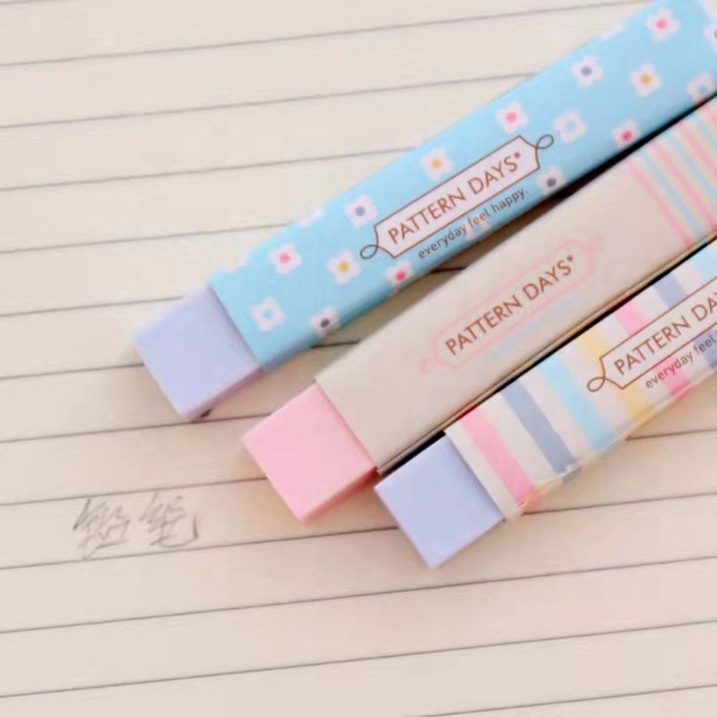 Wholesale cheap rectangle shape eraser kids cute rainbow eraser for school