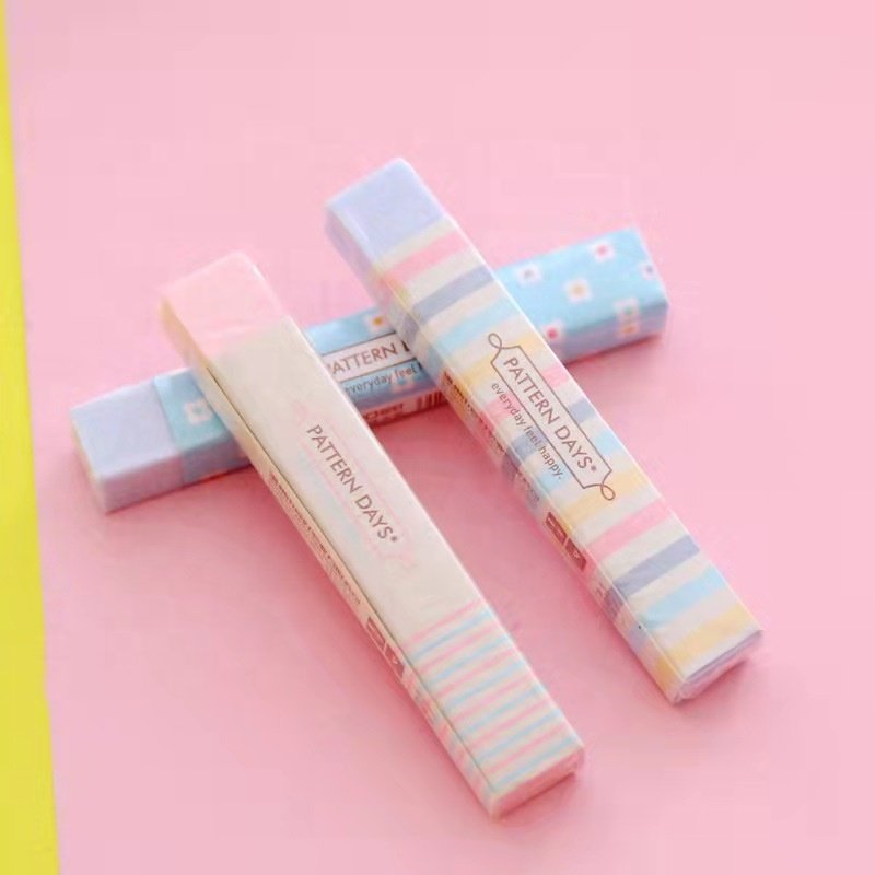 Wholesale cheap rectangle shape eraser kids cute rainbow eraser for school