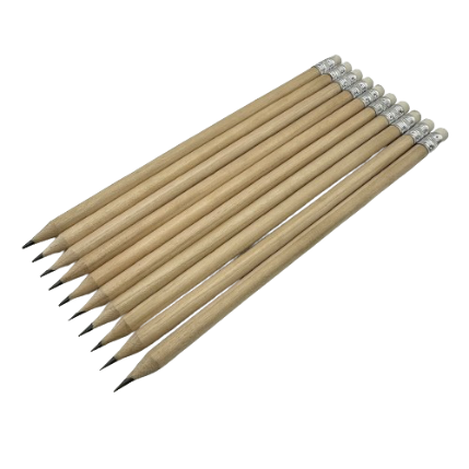 Wholesale Eco-Friendly Standard Pencils Comfortable Grip Smooth Writing round Barrel Sharpenable