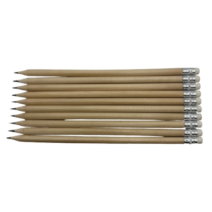 Wholesale Eco-Friendly Standard Pencils Comfortable Grip Smooth Writing round Barrel Sharpenable