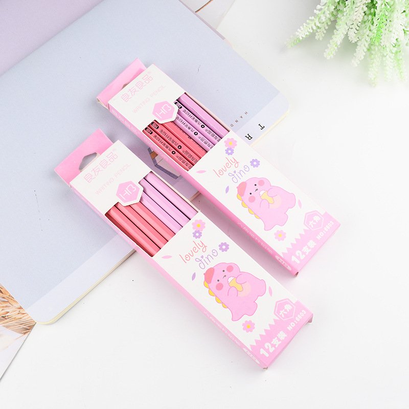 Wholesale Macaron Color Hb Pencil Sketch Wooden Pencils With Eraser For Children Student School Gift Sets
