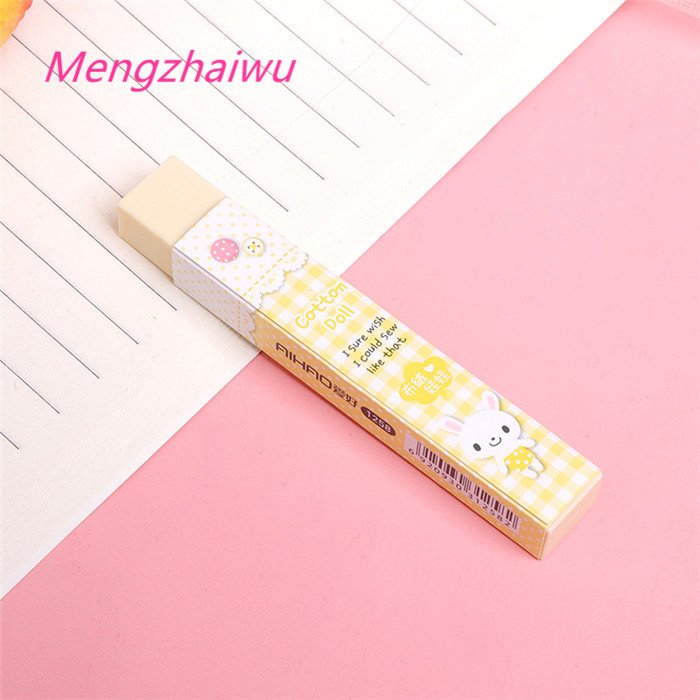 Sngapore hot sale back to school stationery candy color erasers for kids school office eco rubber drawing erasers for children