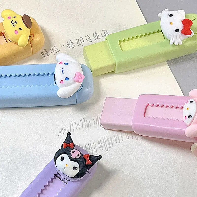 Cartoon Design Portable Rubber Eraser Cute Erasers For Kids School Office Supplies Gift Stationery