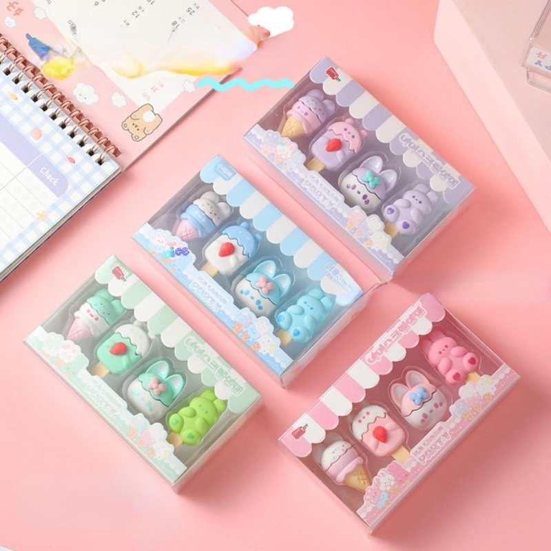 Creative Cartoon Erasers Kawaii Stationery Eraser Children's Eraser