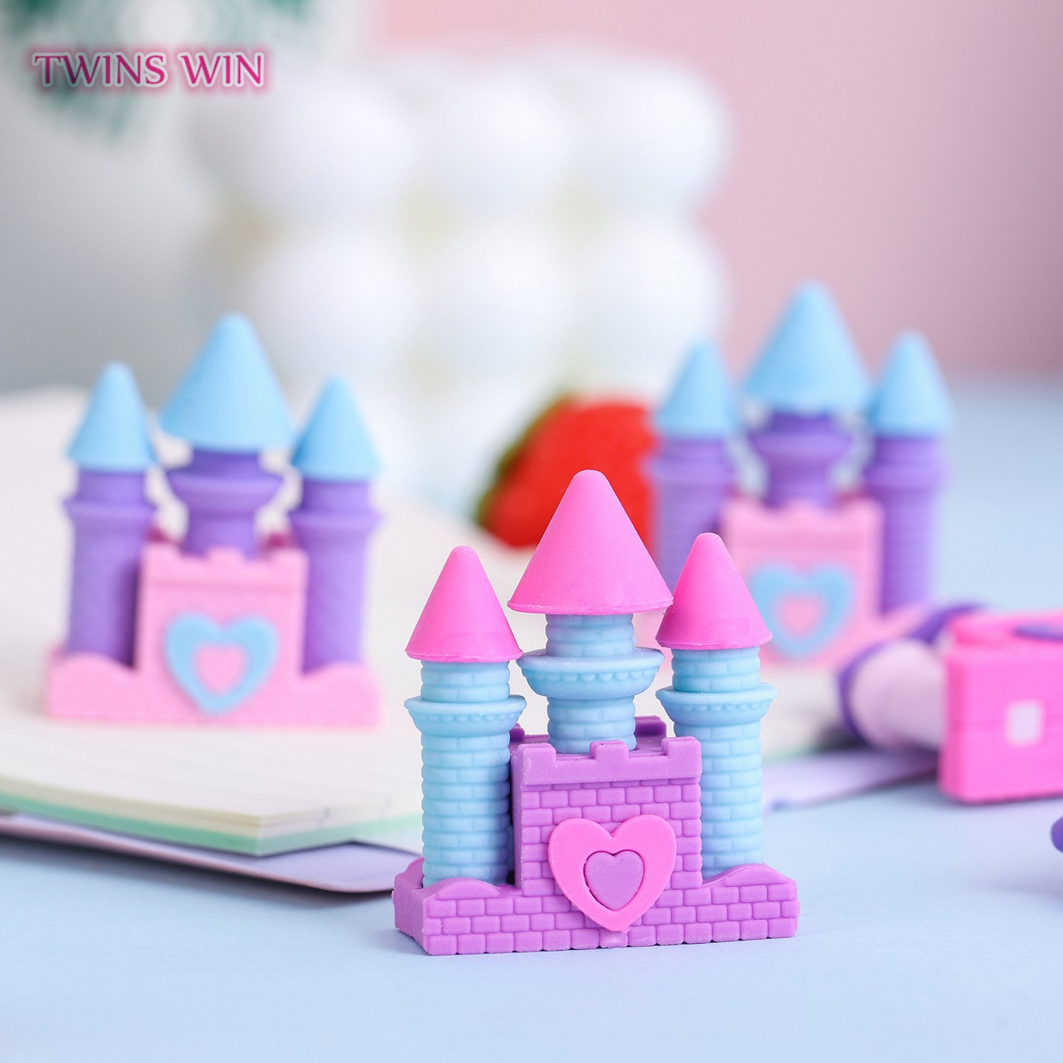 Creative Stationery Children's Day Christmas Gift Eraser Princess Dream Castle Eraser 762
