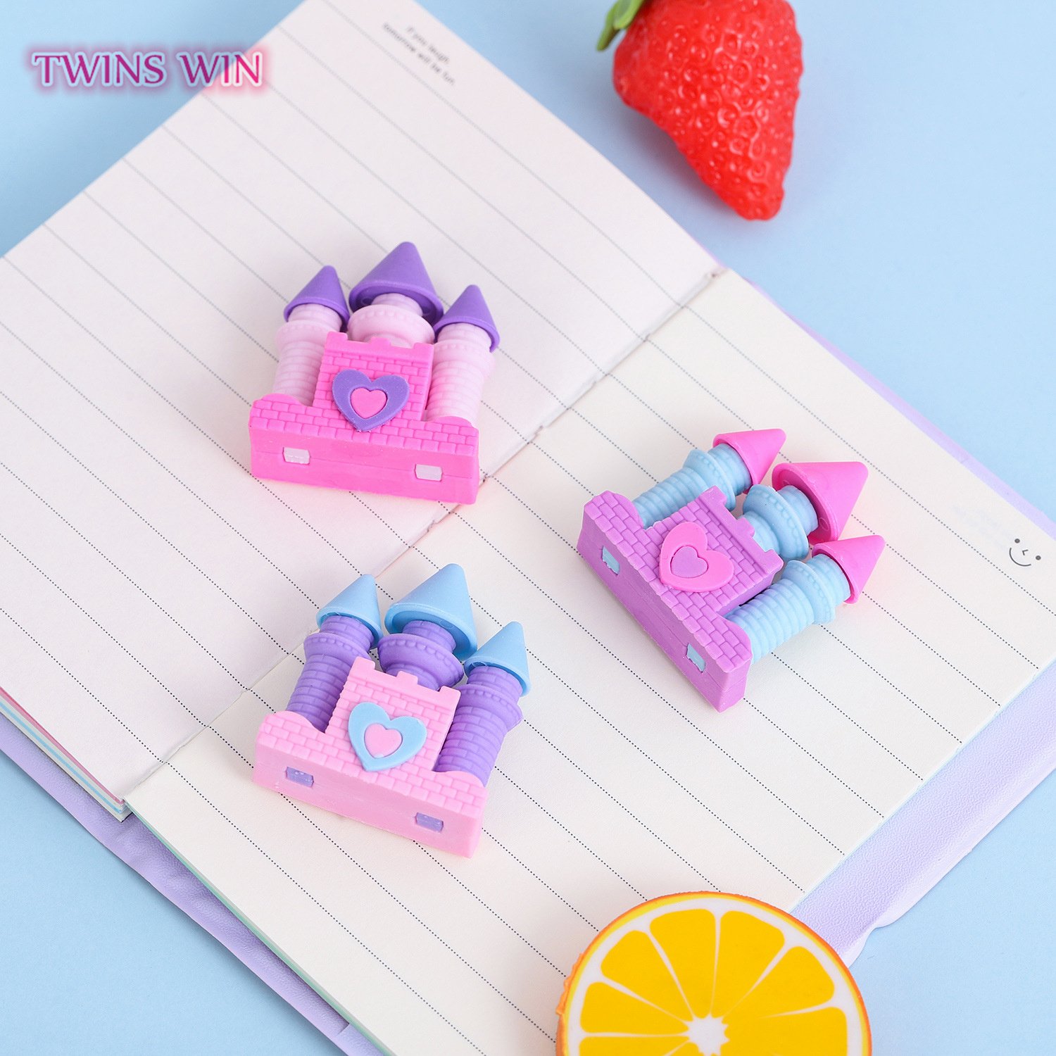 Creative Stationery Children's Day Christmas Gift Eraser Princess Dream Castle Eraser 762