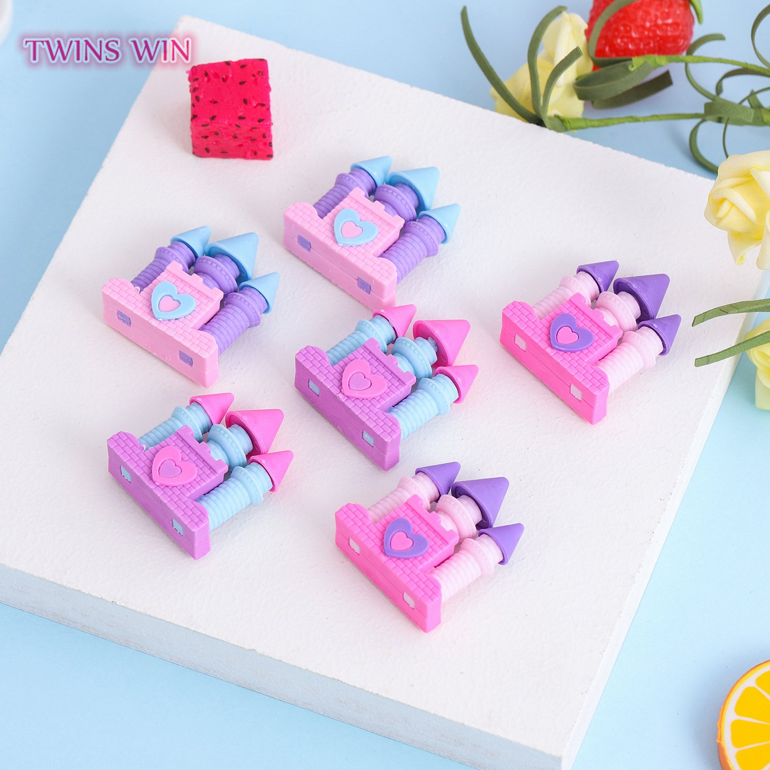 Creative Stationery Children's Day Christmas Gift Eraser Princess Dream Castle Eraser 762