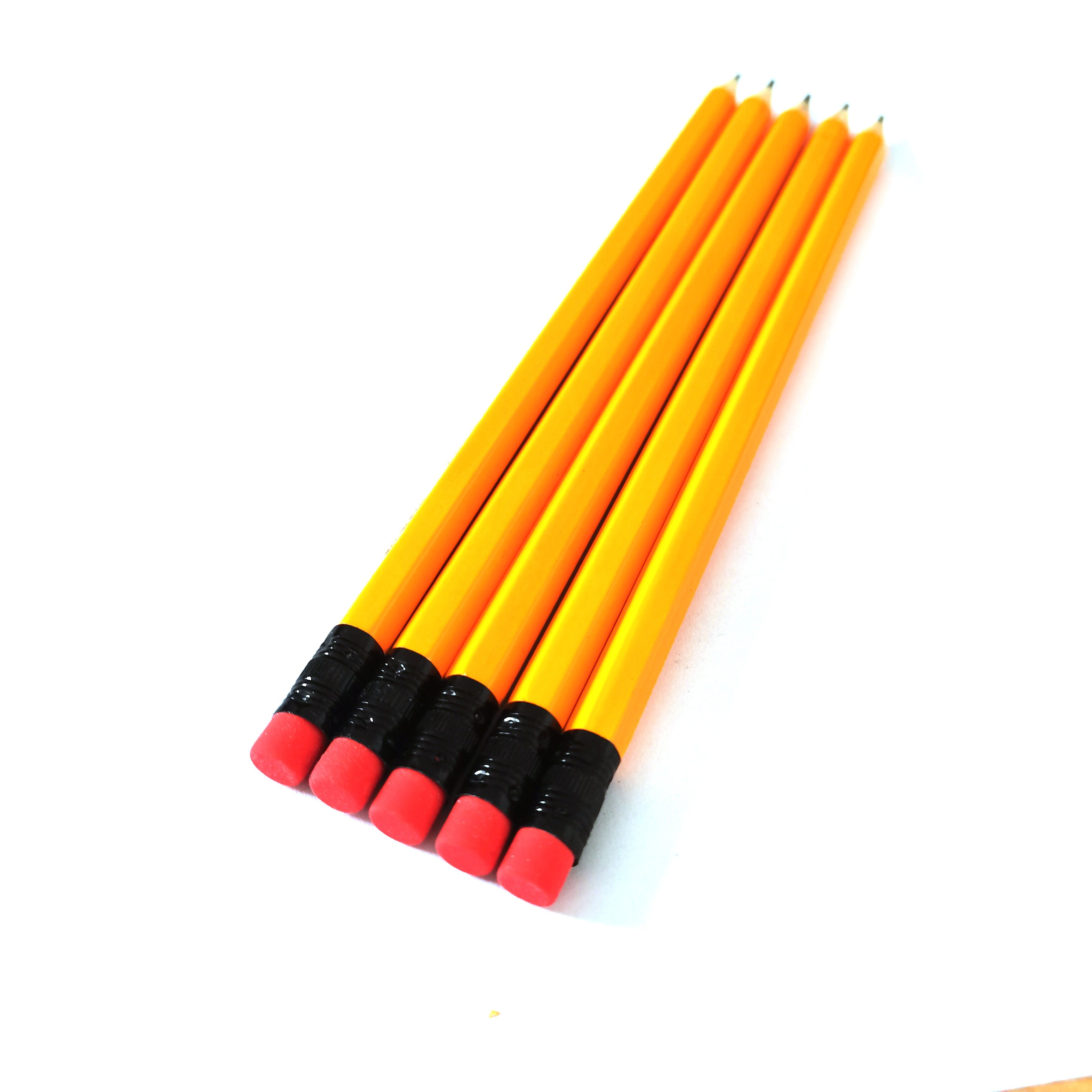 EN71/FSC standard wood Pencils Custom Logo Pencils with eraser