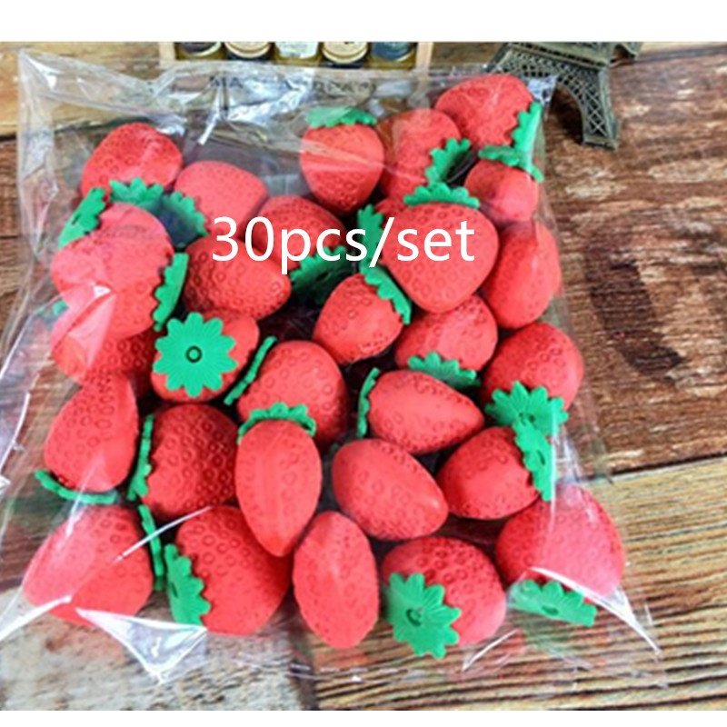 super cute Food Pencil Rubber Erasers Fruit Vegetable Erasers for Kids