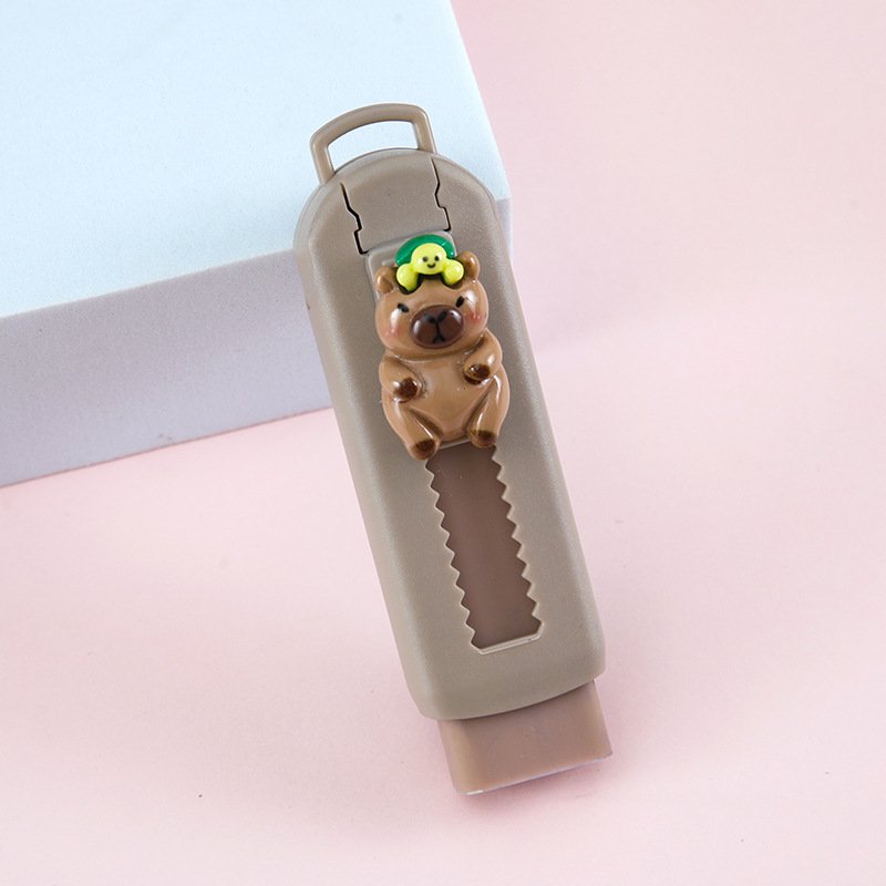 Cute Pencil Eraser School Eraser For Kids Push-pull Type Erasers