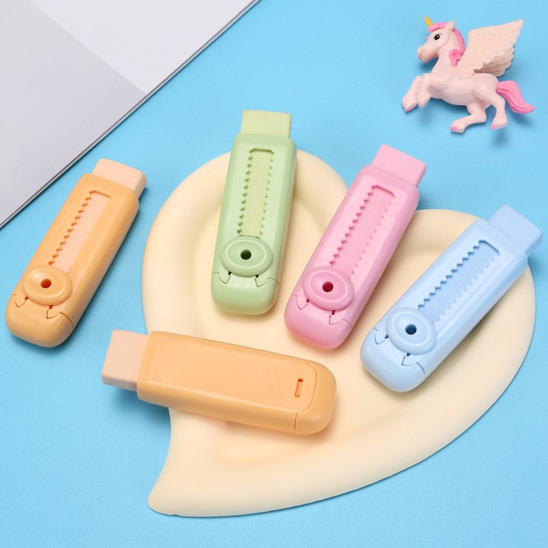 novelty erasers School Eraser Set Featuring a Whimsical Cartoon Eraser Stationery Set