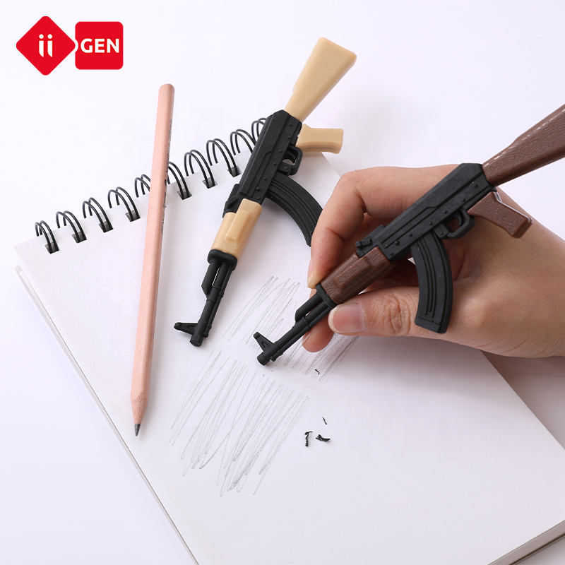 IIGEN assembled cartoon eraser children's 3d fun styling pencil stationery eraser custom logo eraser