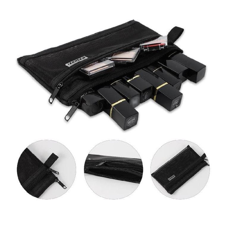 New Transparent Mesh Pencil Case With Customizable Logo Simple Large Capacity Student Stationery Bag