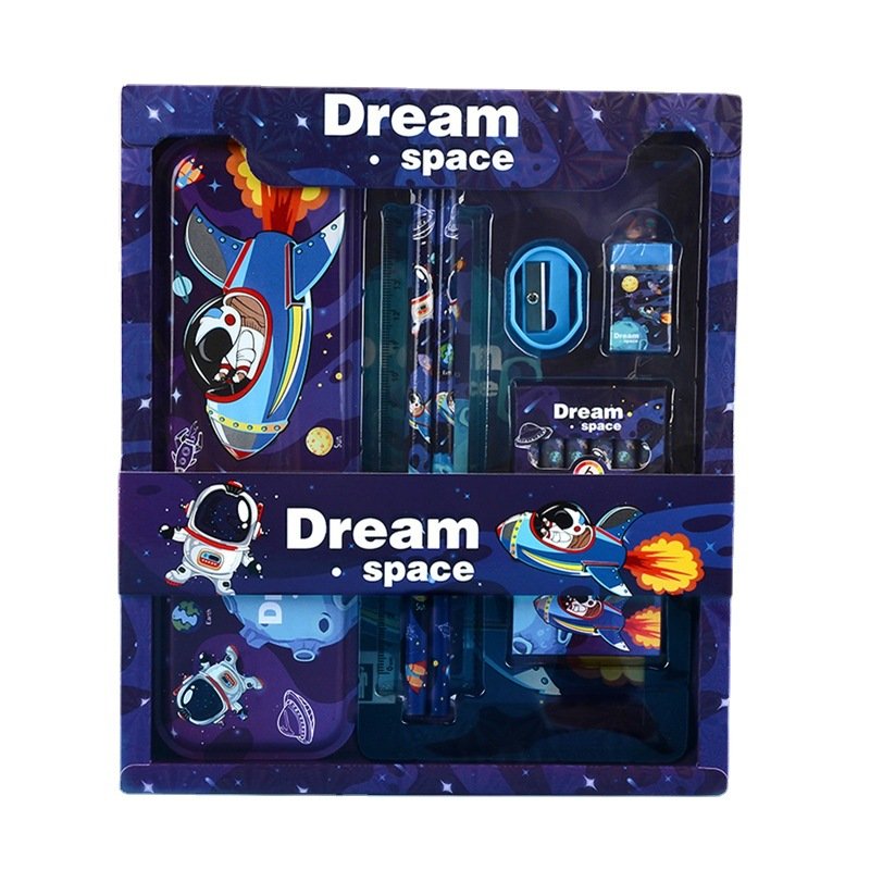 Children's Space Stationery Set School Accessories with Pencil Box Office and Student Use for Promotions and Gifts
