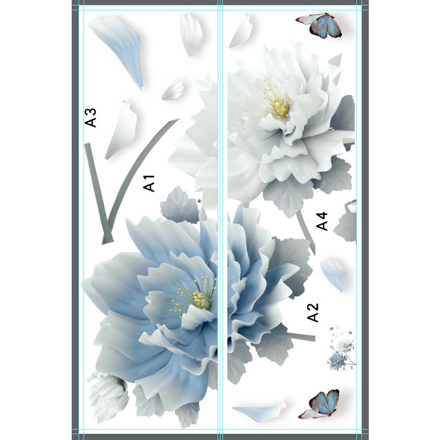 9853 Version Wall Patch 30*90*2 Exit Packing Wallpaper Sticker Self -Sticking Chinese Wind