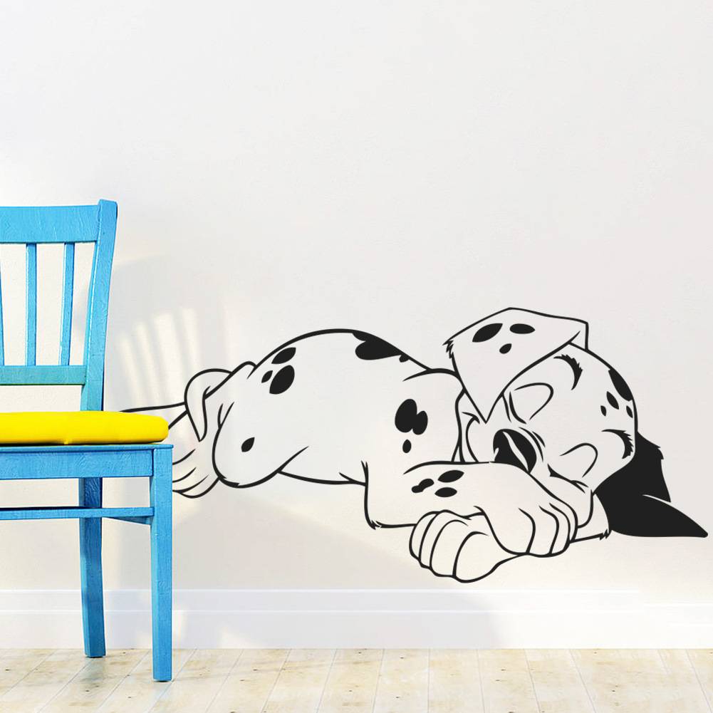 Wall stickers new super cute sleeping puppy children's room bedroom bedroom decoration sticker eBay hot sale refinement