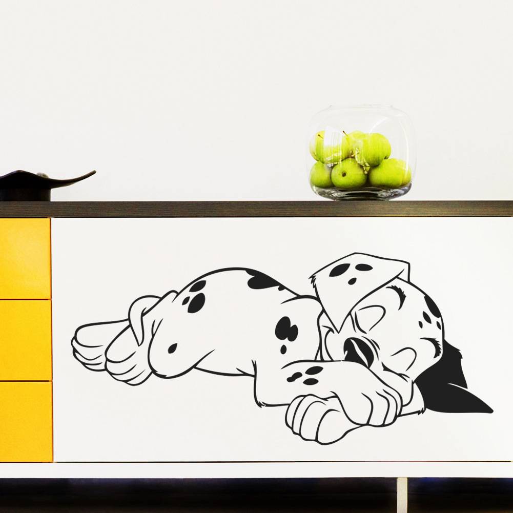 Wall stickers new super cute sleeping puppy children's room bedroom bedroom decoration sticker eBay hot sale refinement