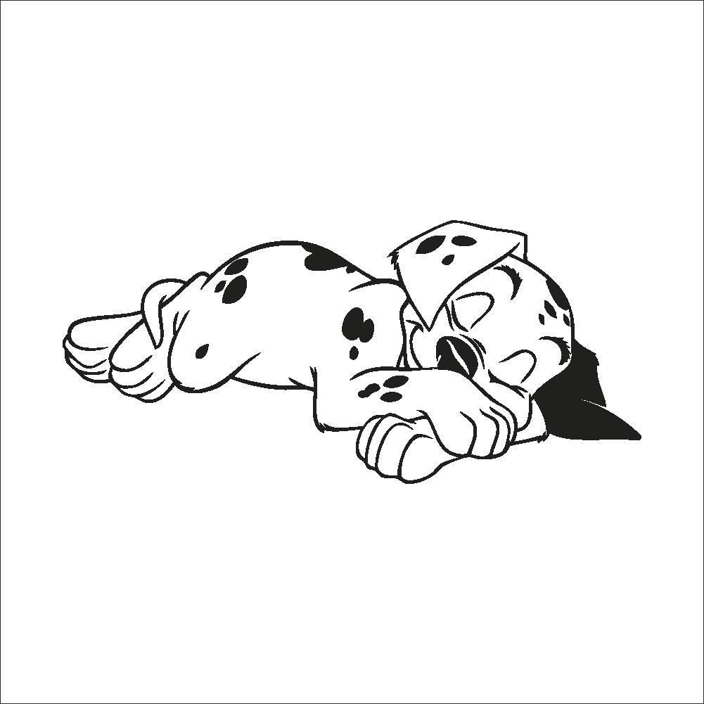 Wall stickers new super cute sleeping puppy children's room bedroom bedroom decoration sticker eBay hot sale refinement