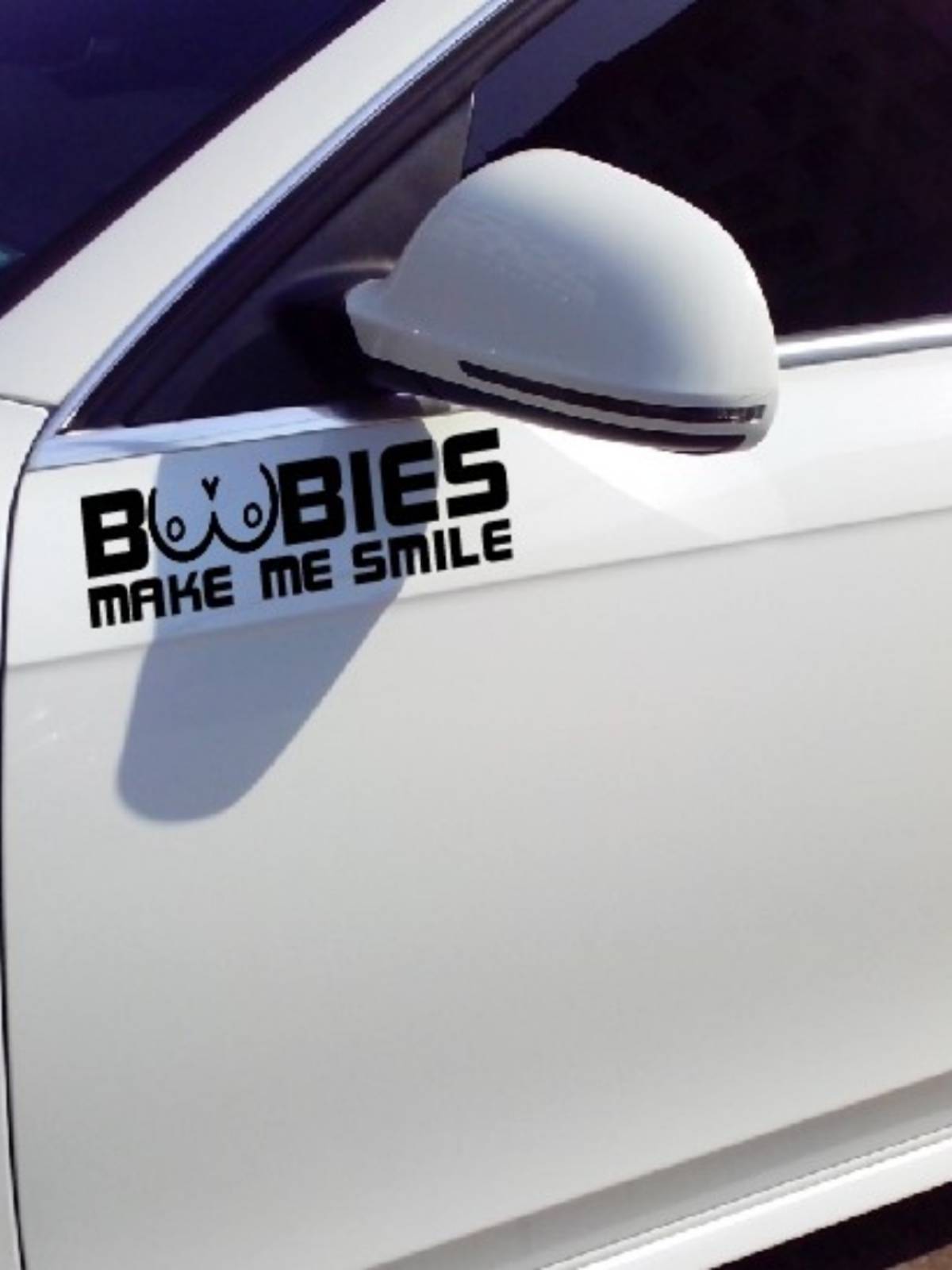 Car sticker Boobies Funny Steel Admilation Sticker European and American Car Stickers English Stickers