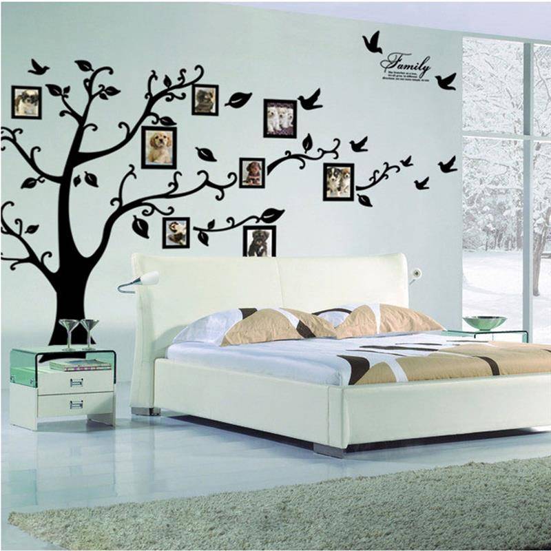 Sticker decorative paintings 200*250cm Creative Photo Tree Wall Patch Zy94al