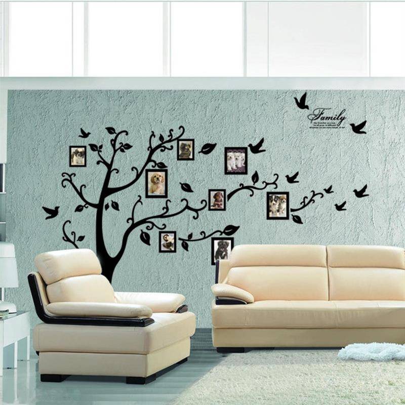 Sticker decorative paintings 200*250cm Creative Photo Tree Wall Patch Zy94al