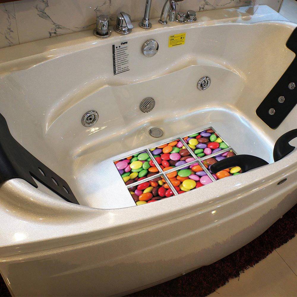 3D three -dimensional candy bathtub self -stick anti -slip environmentally friendly sticker children's bathtub waterproof and wear -resistant bathroom stickers