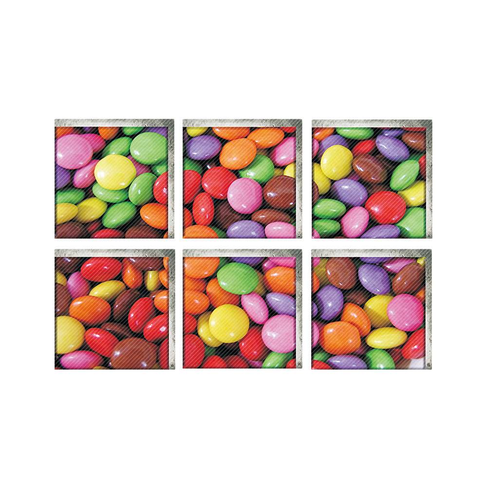 3D three -dimensional candy bathtub self -stick anti -slip environmentally friendly sticker children's bathtub waterproof and wear -resistant bathroom stickers