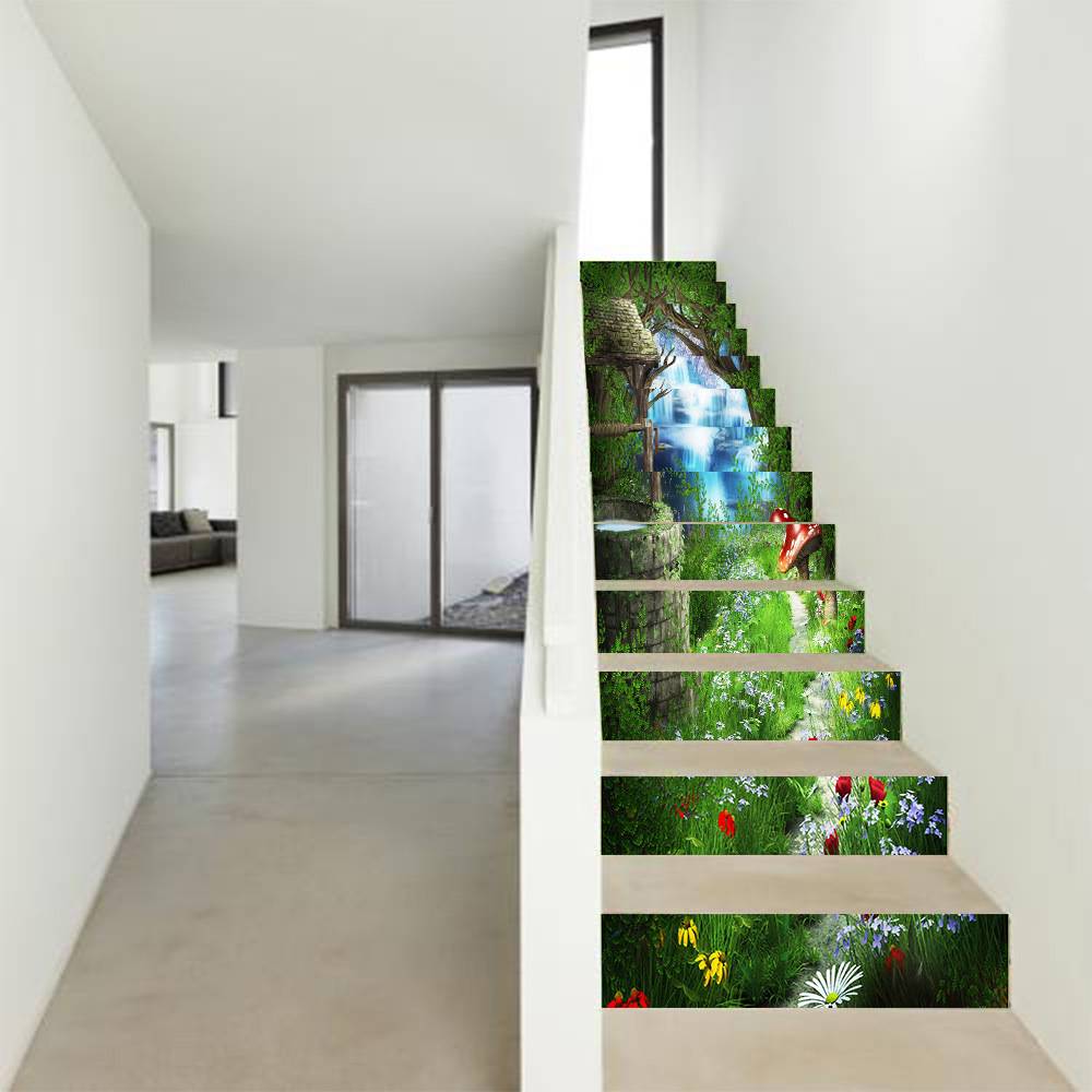 AMJPVC manufacturer Creative and simple thirteen fairy tale magic stairs stairs
