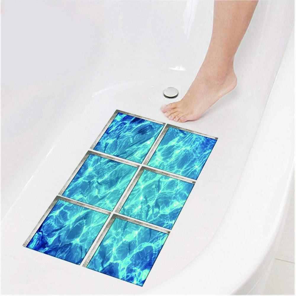 3D three -dimensional seawater bathtub self -stick anti -slip environmental protection sticker children's bathtub waterproof and wear -resistant bathroom stickers